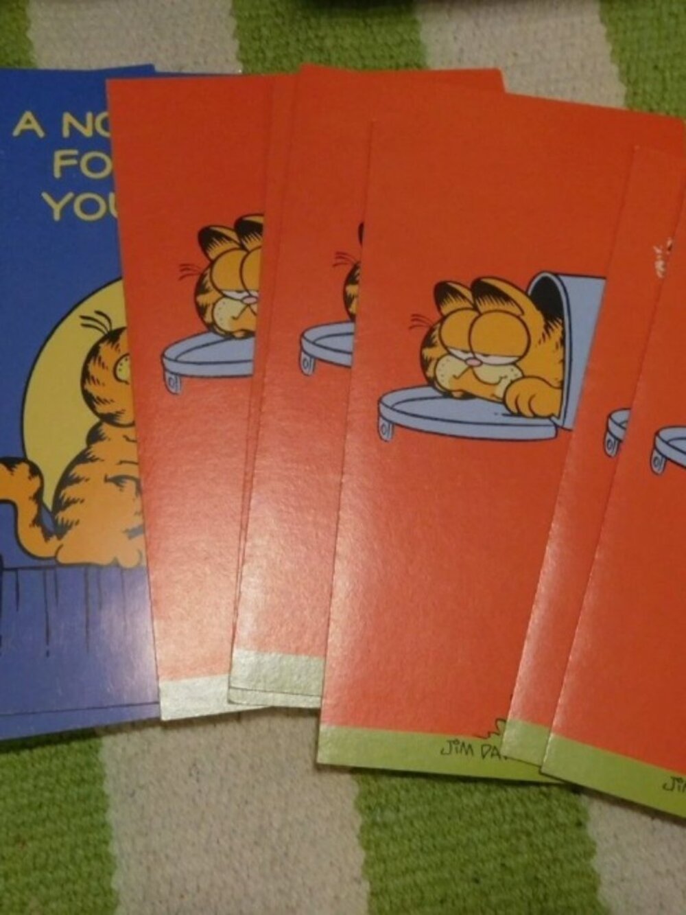 LOT VINTAGE 1970S GARFILED BLANK NOTE CARDS 10 TOTAL JIM DAVIS